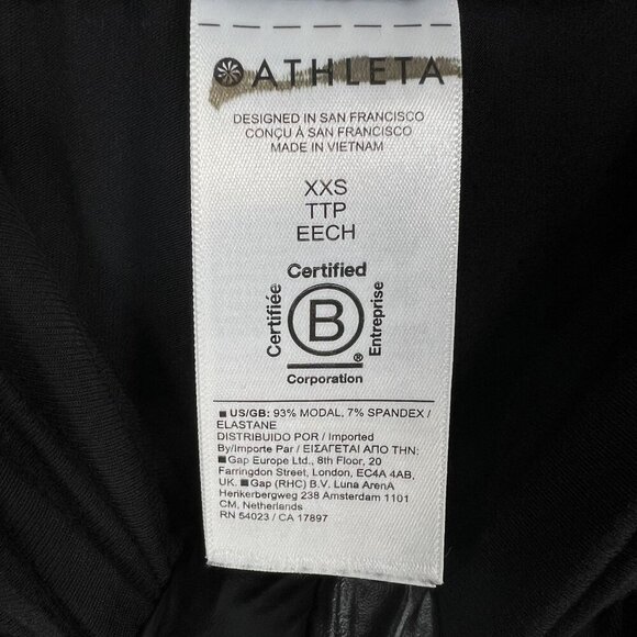 Athleta Womens XXS Black Tulip Release Pants Soft Modal Athleisure Yoga Workout - Picture 14 of 16